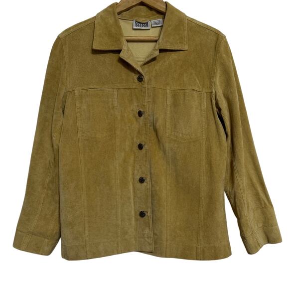 Chico’s Light Brown Suede Blazer Size 1/M - Picture 1 of 8